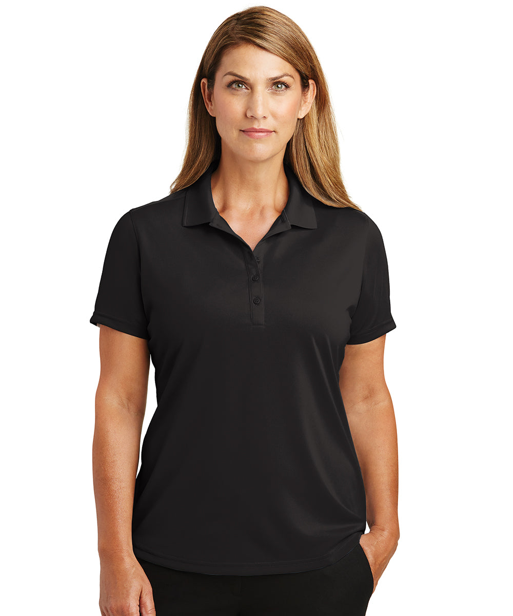 plain black ladies polo shirt