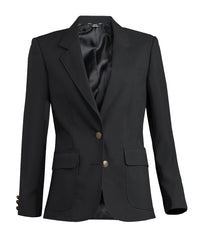 Women’s Blazers (Black) as shown in the Hospitality Collection in the UniFirst Uniforms Rental Catalog.