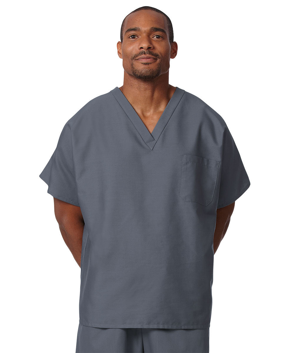 Unisex Solid Color Scrub Tops for Medical Uniforms UniFirst