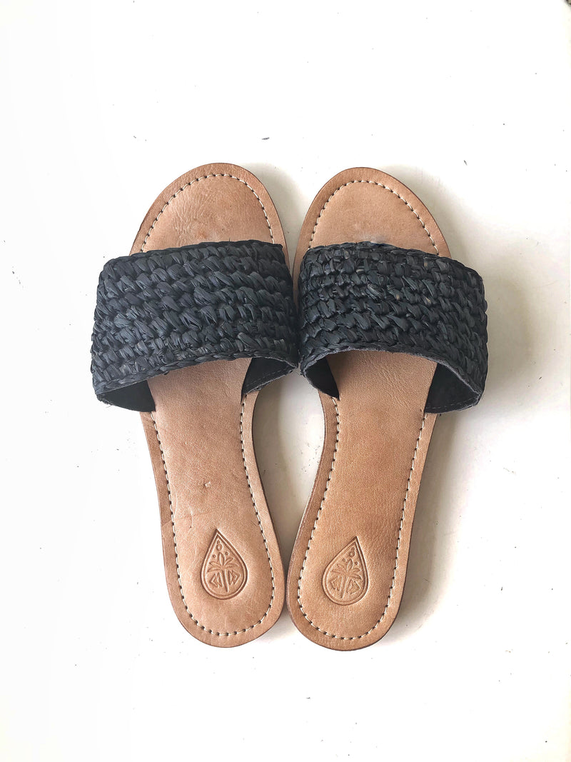 raffia sandals