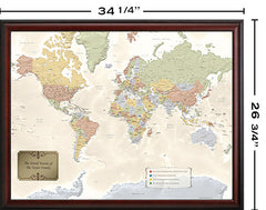 World Traveler Map Size
