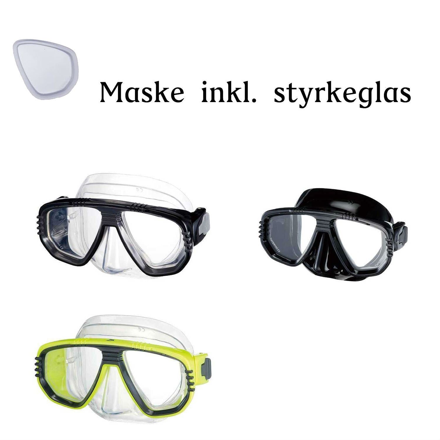 Dykkermaske Med Styrke - Gul thumbnail