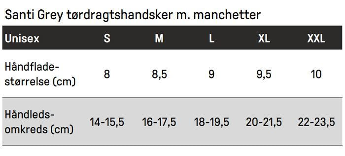 Santi tørdragt handske med manchetter thumbnail