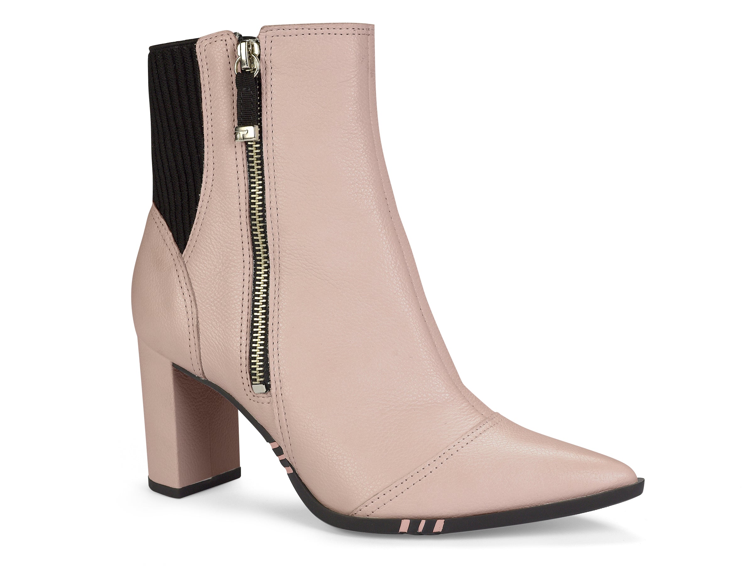 block heel pointed toe boots