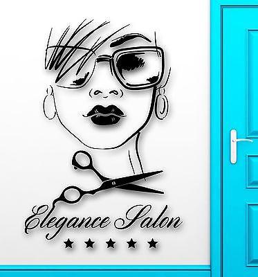 Wall Sticker Vinyl Decal Elegance Salon Beauty Hair Sexy Girl Haircut Unique Gift (ig2128)