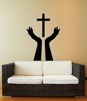 wall stickers vinyl decal religion religious symbol holy cross