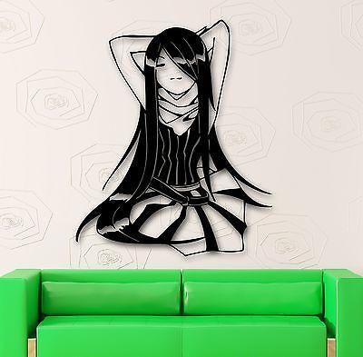 Anime Girl Manga Smashed 3D Wall Decal Sticker Mural Room Art