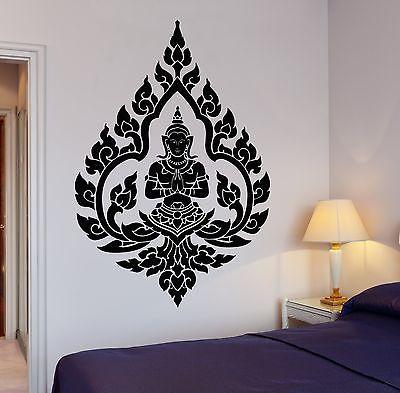 Buddha Wall  Decal Yoga Om Buddhism Indian Zen  Meditation 