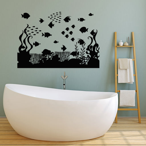 Vinyl Wall Decal Hobby Marine Ocean Fishing Guide Fish Shop