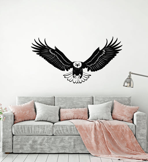 Vinyl Wall Decal Abstract American Flag Eagle Bird Bald Flying Sticker —  Wallstickers4you