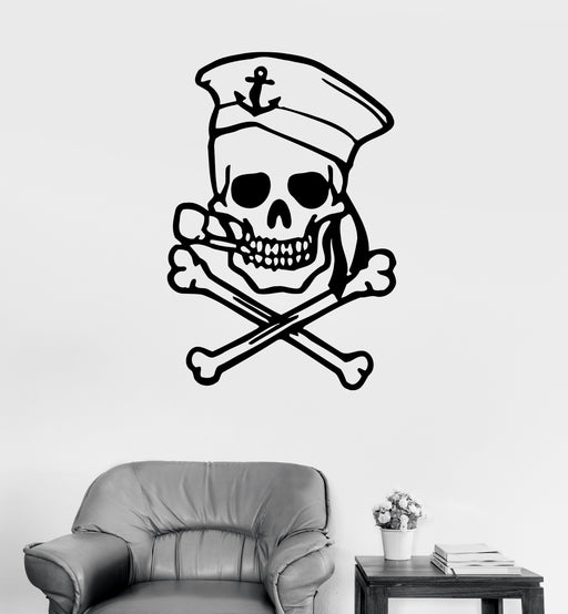 Wall decal Pirate skull
