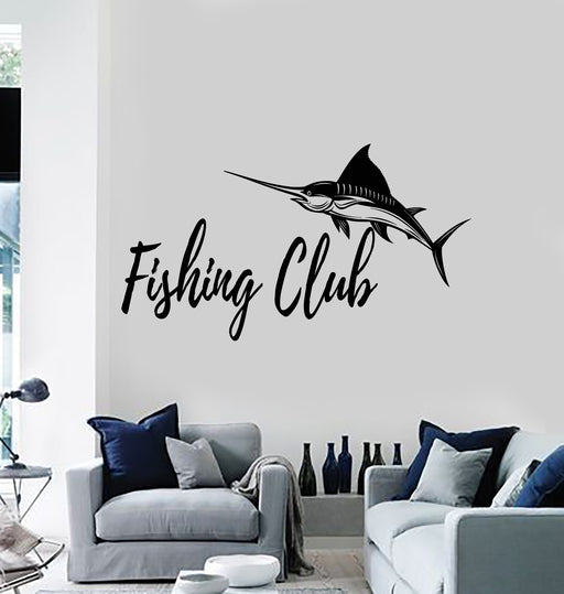Vinyl Wall Decal Fishing Fisherman Hobby Fish Boat Stickers Unique Gift  (ig4209)
