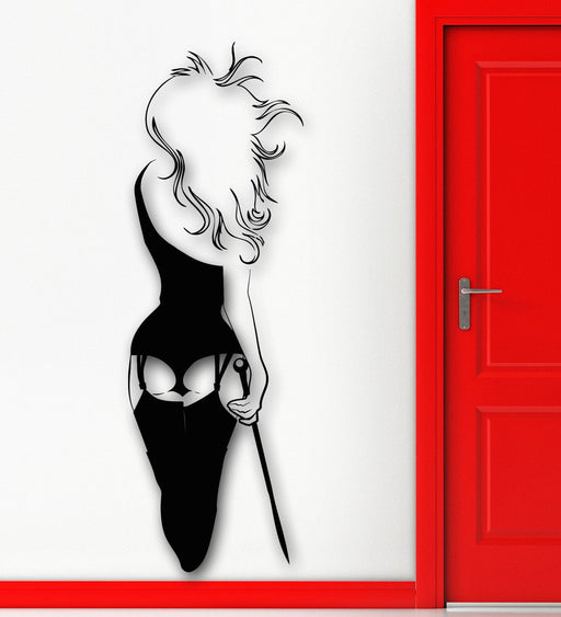 Vinyl Wall Decal Girl In Glass Stripper Striptease Show Club