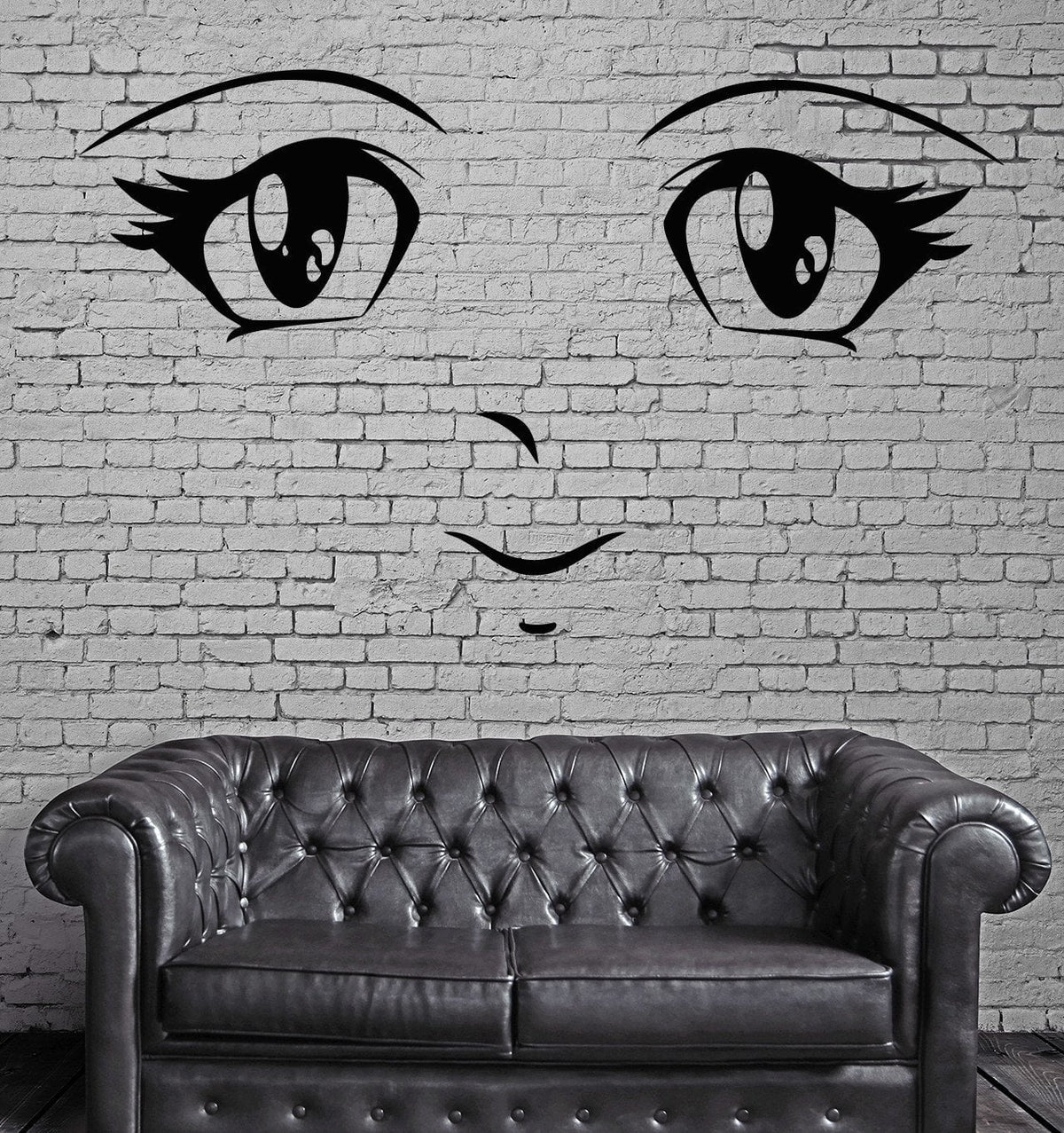 Manga Wall Stickers Anime Cartoon Face For Kids Nursery Teen Eyes Deca