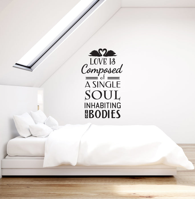 Vinyl Wall Decal Love Romantic Quote Bedroom Home Interior Room Stickers Mural Ig5851