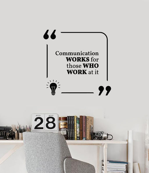 Vinyl Wall Decal Soft Skills Teamwork Leadership Communication Sticker —  Wallstickers4you