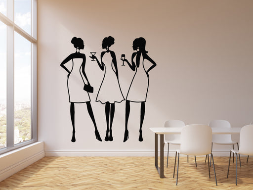 Vinyl Wall Decal Beauty Fashion Sexy Girls Dance Night Club Bar Sticke —  Wallstickers4you