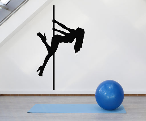 Vinyl Wall Decal Girl In Glass Stripper Striptease Show Club Dancer St —  Wallstickers4you