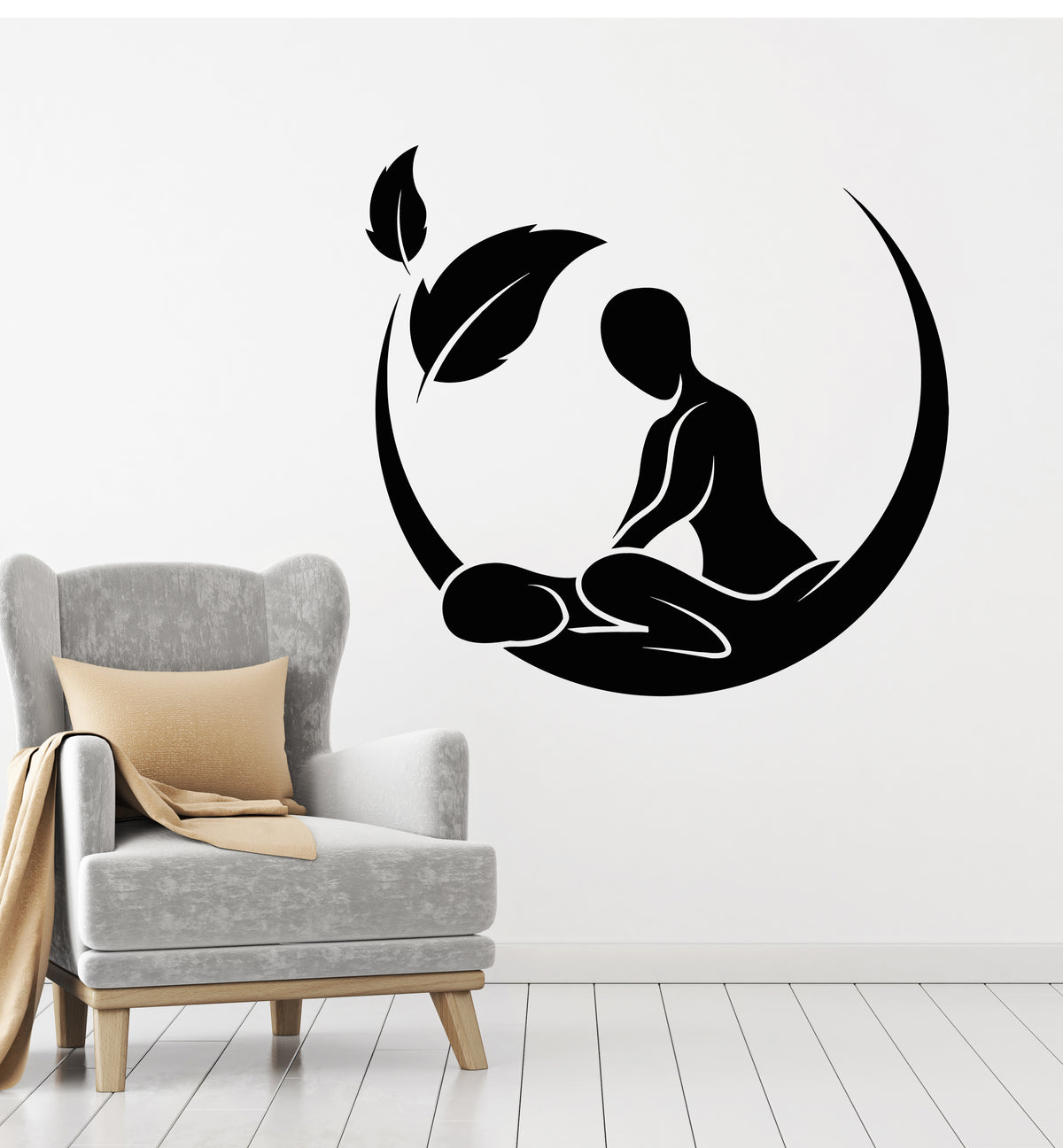 Vinyl Wall Decal Massage Salon Spa Beauty Health Therapy Stickers Mura