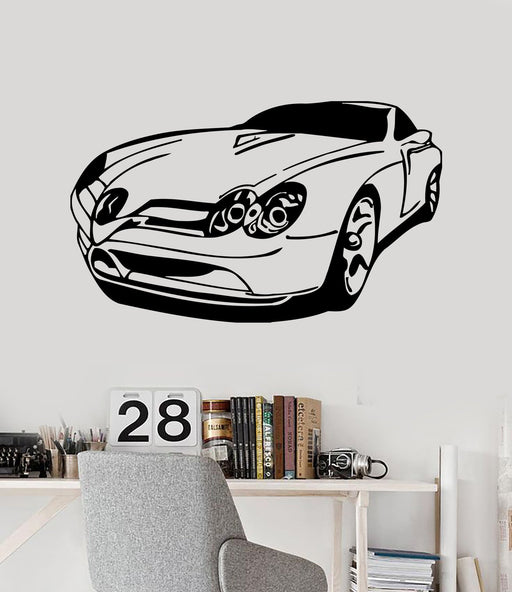 Wall Guru Mercedes Benz car Wall Decal and Wall Sticker Vinyl Size(59 *  106) cm : : Home Improvement