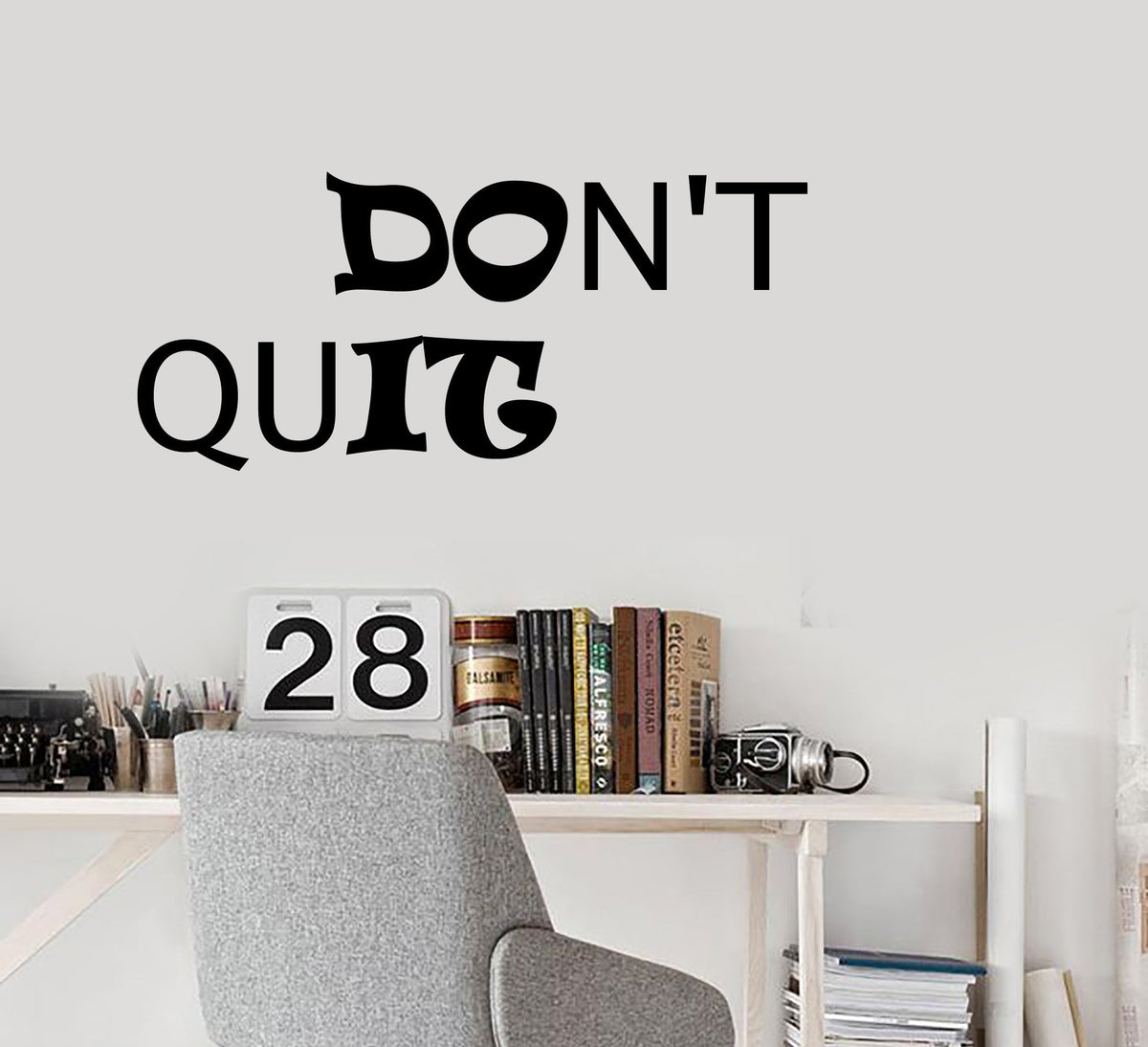 Vinyl Wall Decal Stickers Motivation Quote Words Inspiring Don't Quit ...