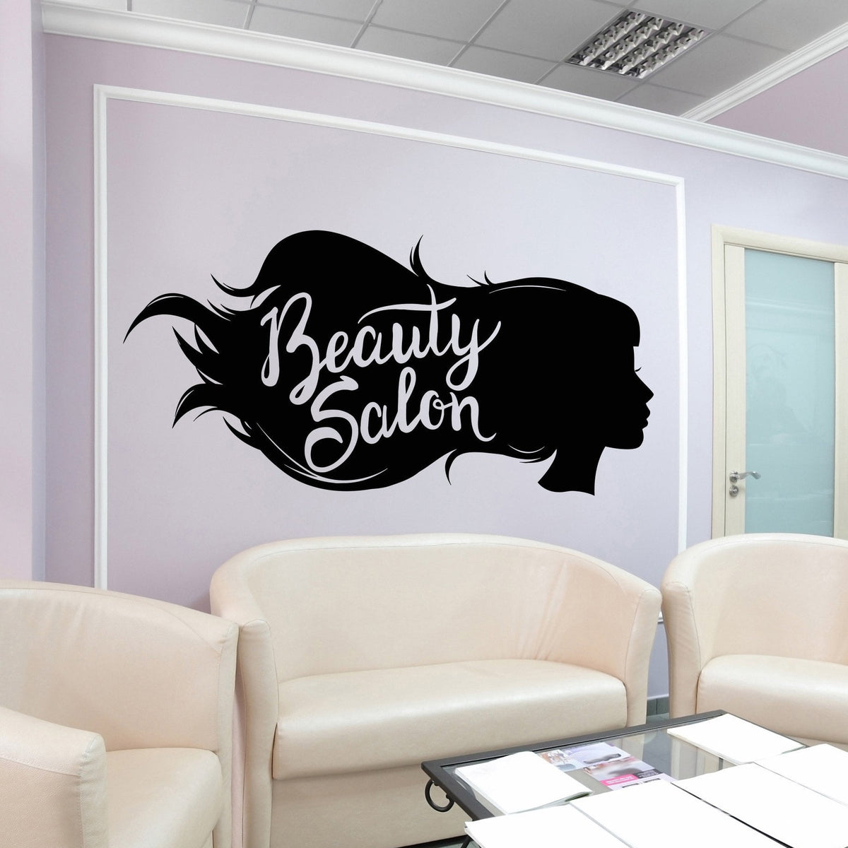 Vinyl Wall Decal Beauty Hair Hairdressing Salon Barbershop Stickers Un — Wallstickers4you 6069