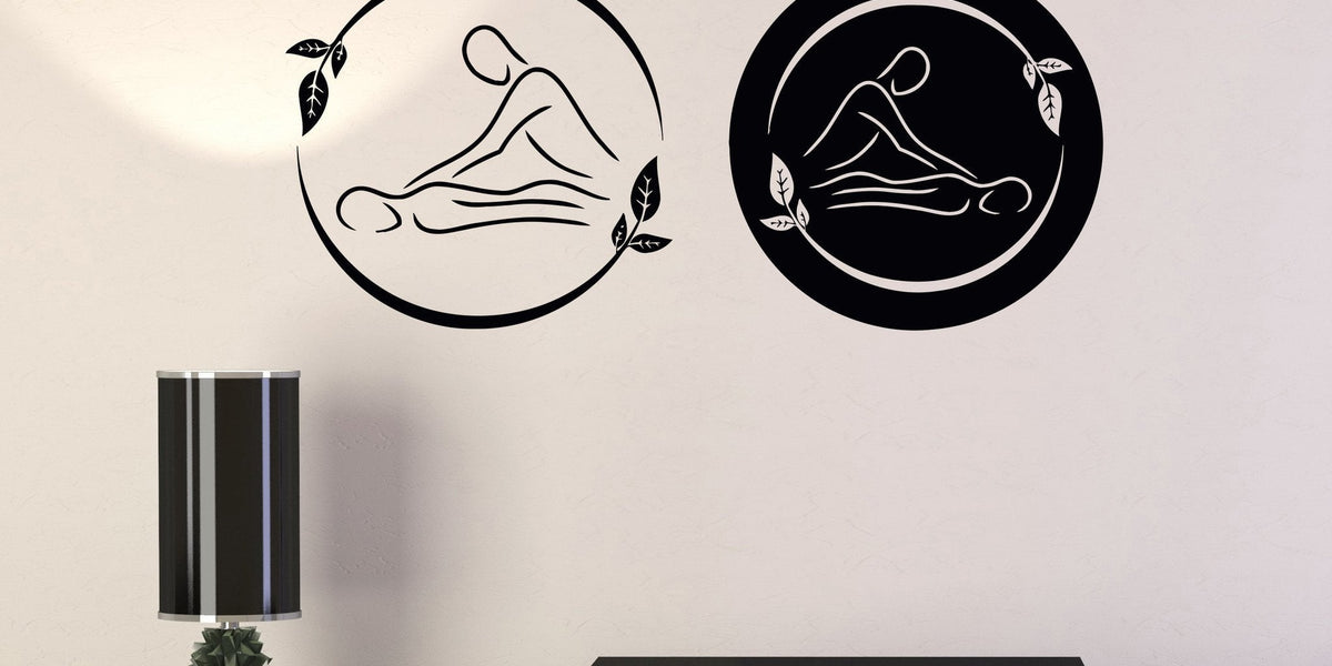 Vinyl Wall Decal Spa Massage Therapy Beauty Logo Relax Stickers Unique — Wallstickers4you 