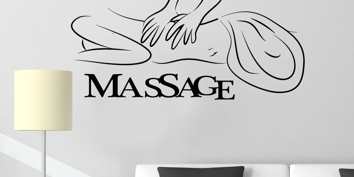 Vinyl Wall Decal Massage Room Spa Beauty Woman Salon Stickers Unique G — Wallstickers4you 