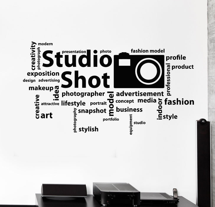 Vinyl Wall Decal Photo Studio Art Photographer Words Stickers Unique G Wallstickers4you