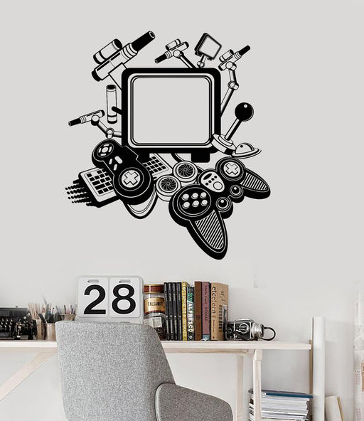 Vinyl Wall Decal Virtual Reality VR Headset User Gamer Player Art Stic —  Wallstickers4you