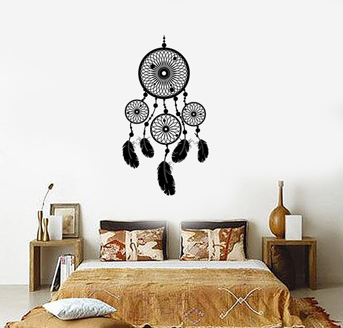 black dream catcher tumblr bedroom