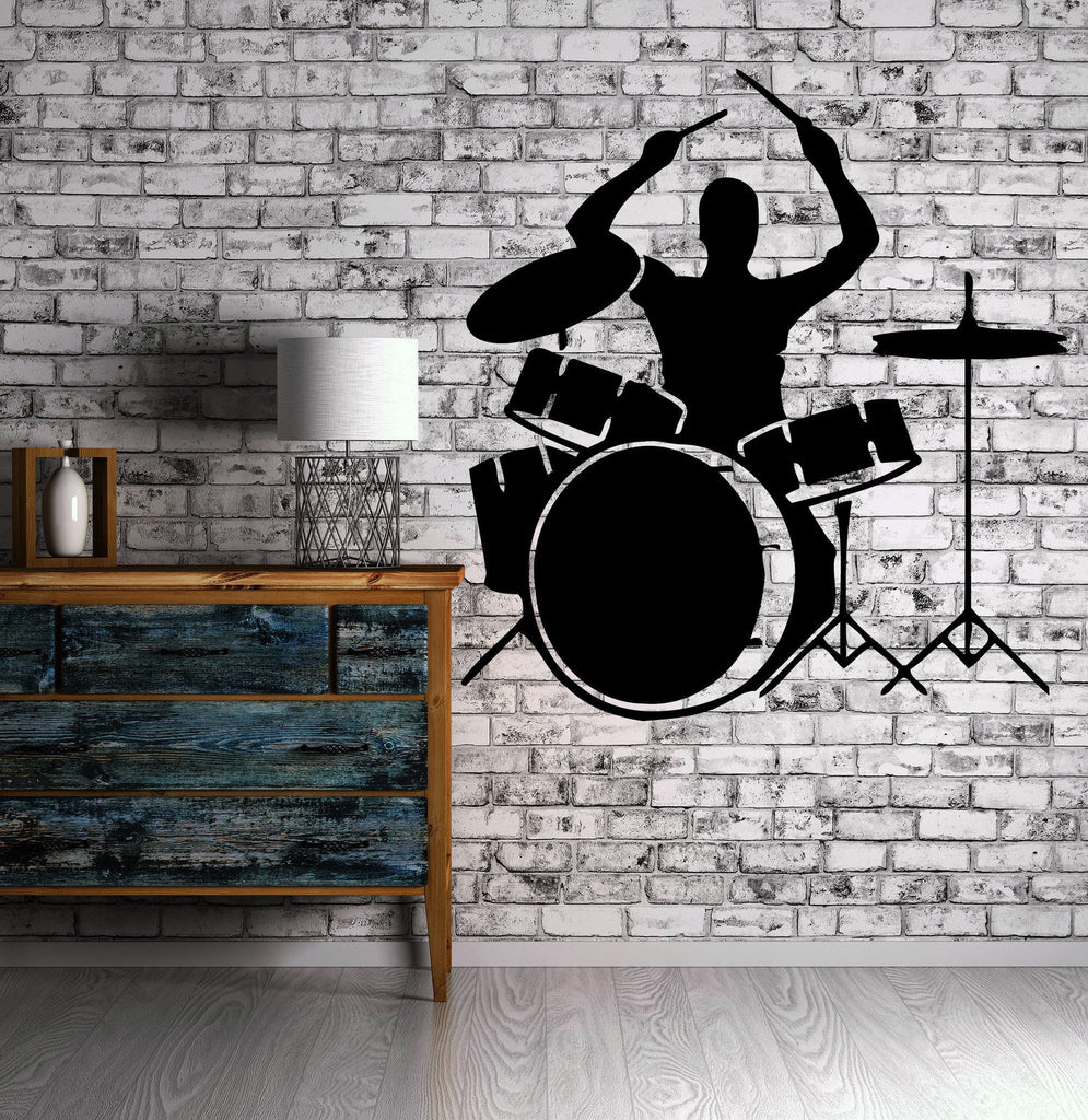 Bass Drum Sound Music Band Positive Mural Wall Art Decor Vinyl