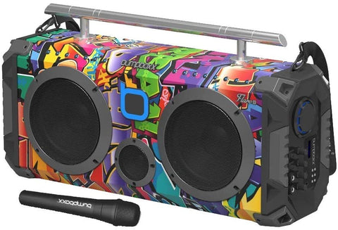 Bumpboxx is the leading music boombox with a colorful retro design and unbelievable sound to amp up the intensity and keep you in the zone.