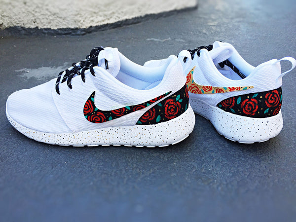 shoes custom nike roshe Nike Custom custom design, floral Rose Run Roshe