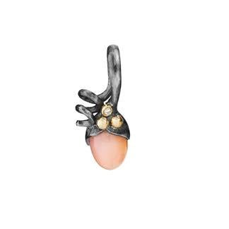 Ole Lynggaard Blush Moonstone & Diamond Sprout Pendant - Aurum Jewels