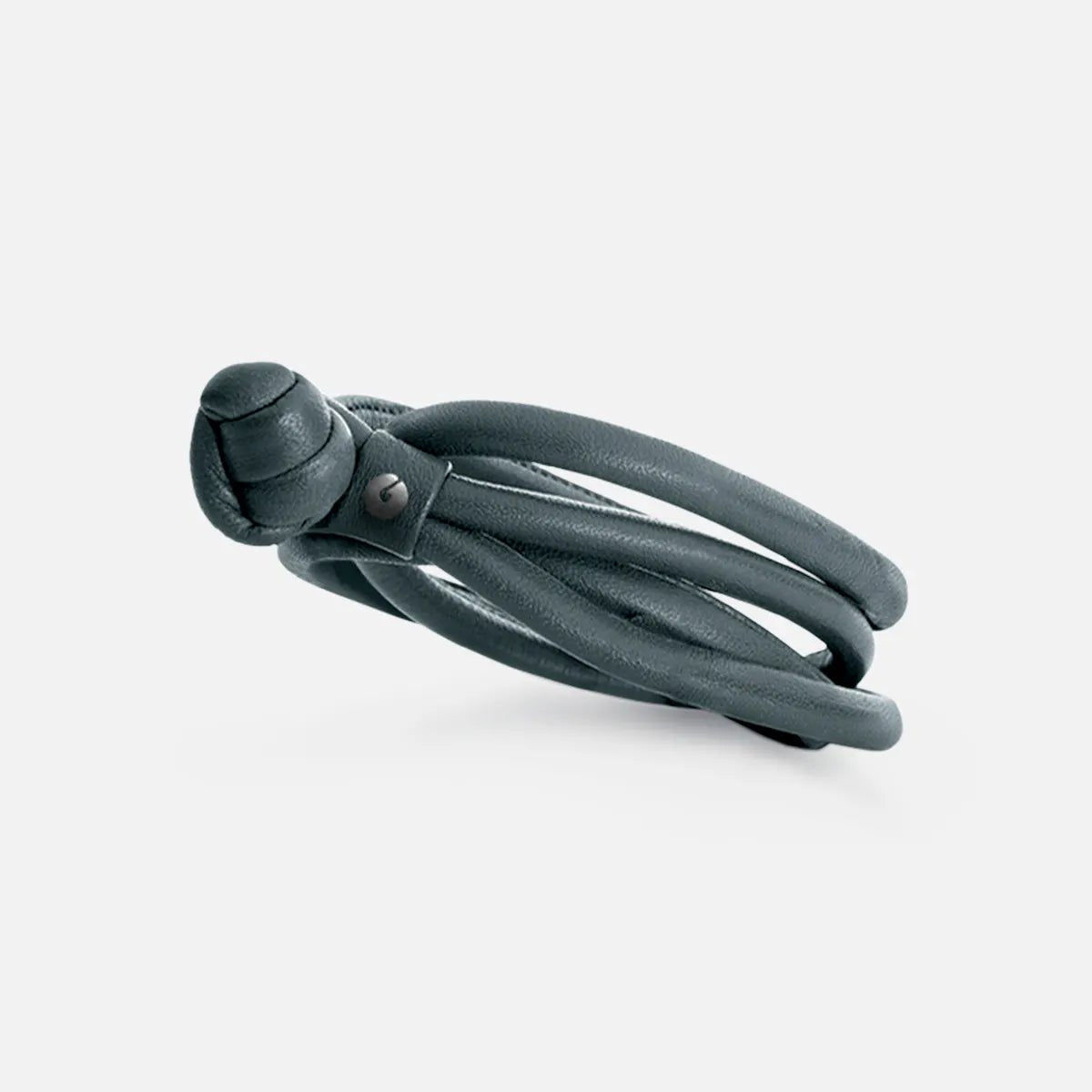 Ole Lynggaard Grey Leather Bracelet - Aurum Jewels