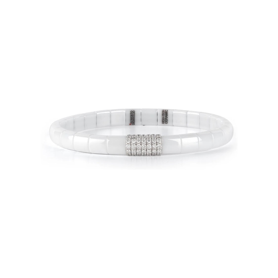 Roberto Demeglio White Ceramic & Diamond Bracelet - Aurum Jewels