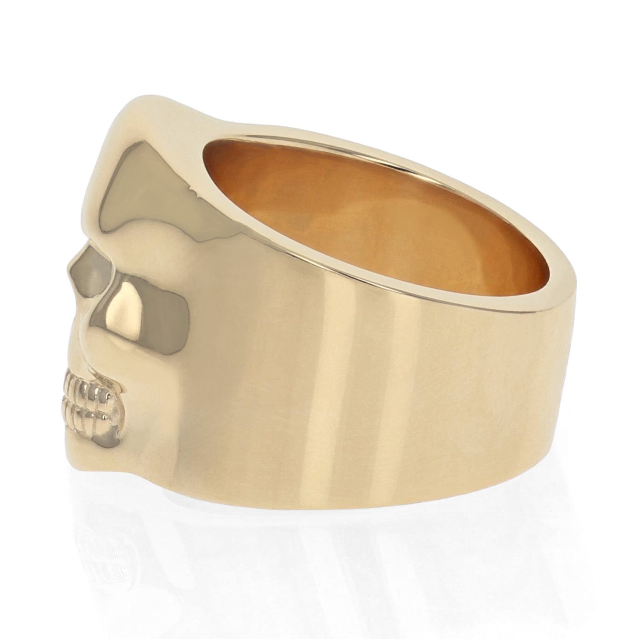 GOLD KID   *BRASS KING-SKULL RING*