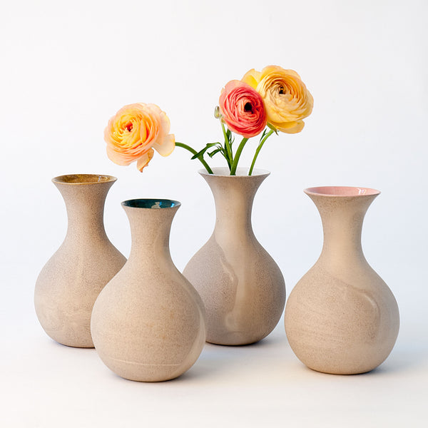 Bud Vases in Stoneware