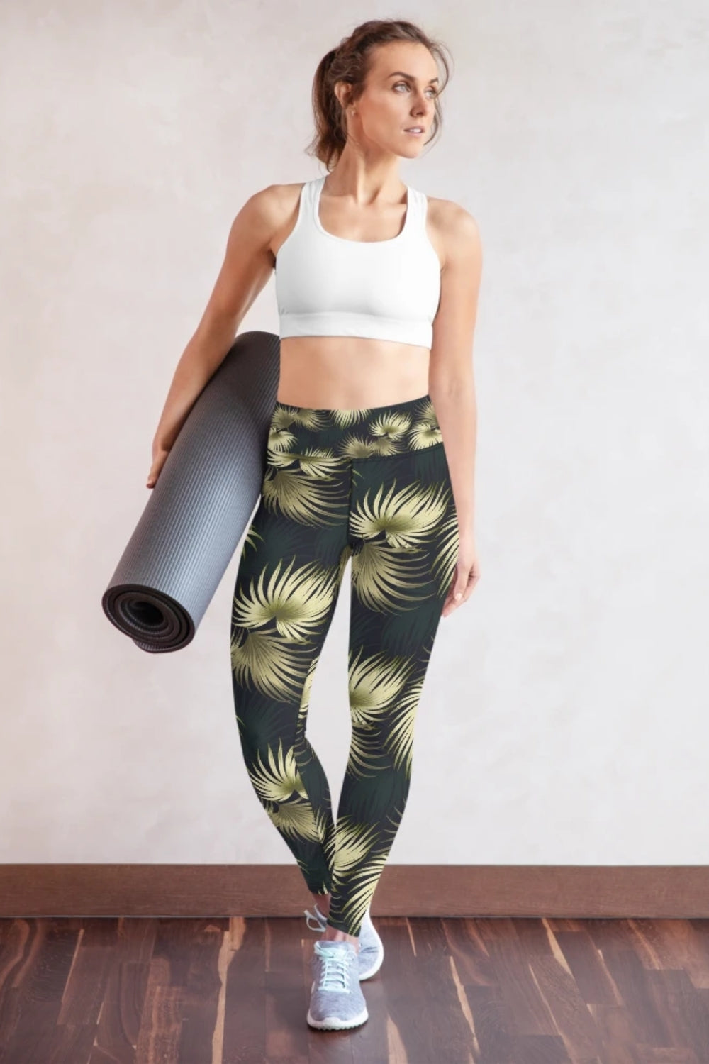 Plus Size Leopard Print Full Length Yoga Leggings - Moss & Malibu