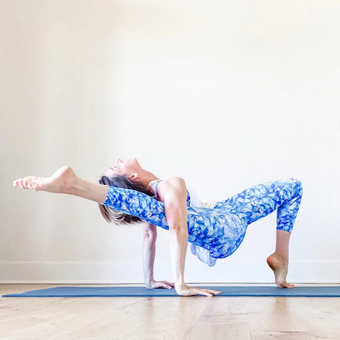 Women doing a yoga pose