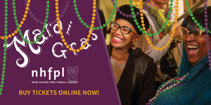 Mardi Gras at the New Haven Free Public Library