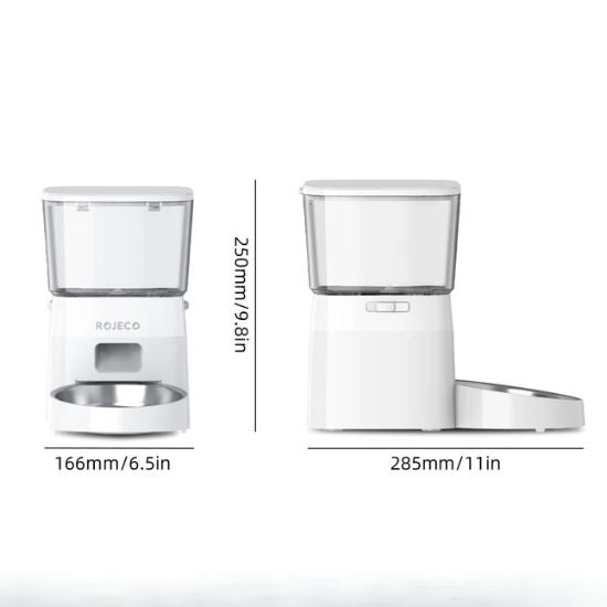 Distributeur automatique croquettes chat avec les mesure taille distributeur
