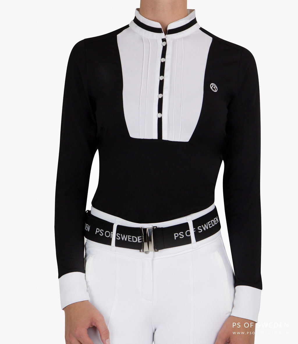 Ps Of Sweden Vendela Competition Shirt Black White Divine Equestrian