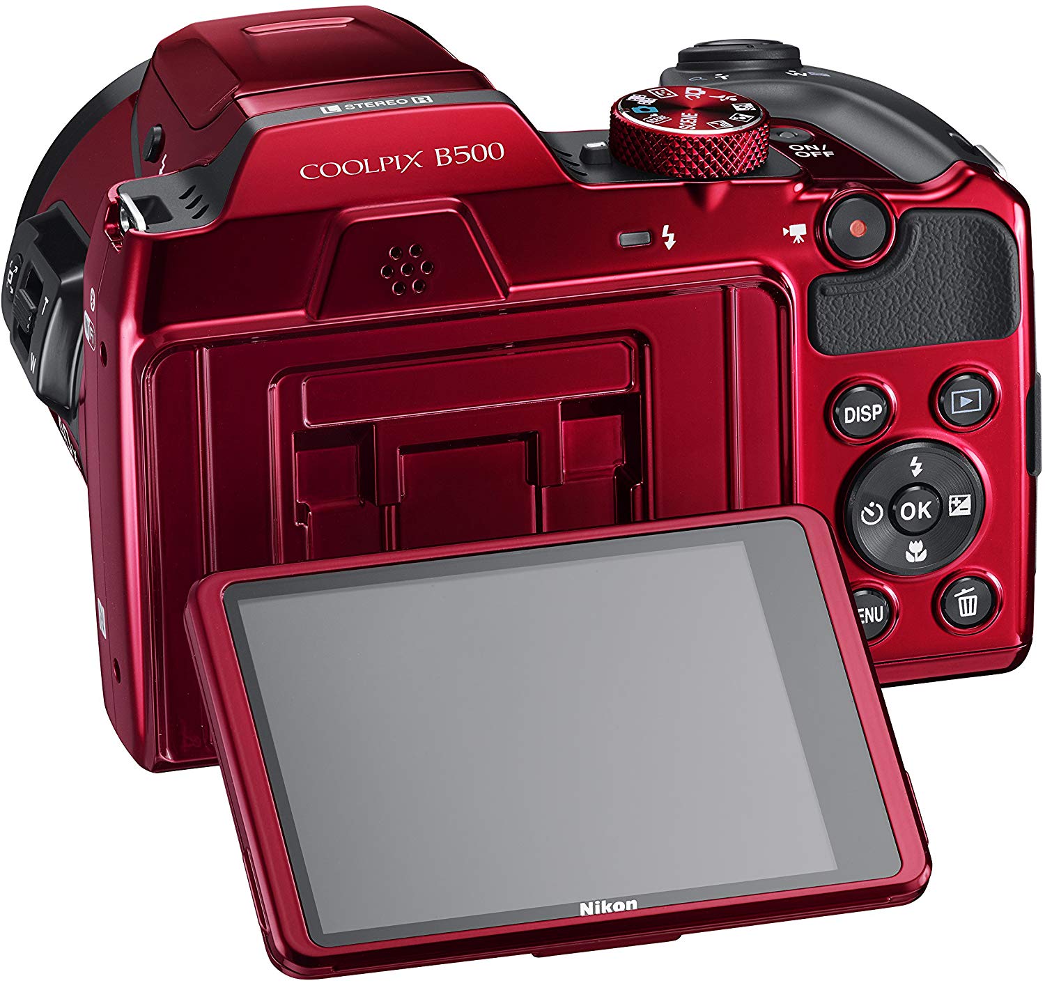 Nikon Coolpix B500 Digital Camera (Red)