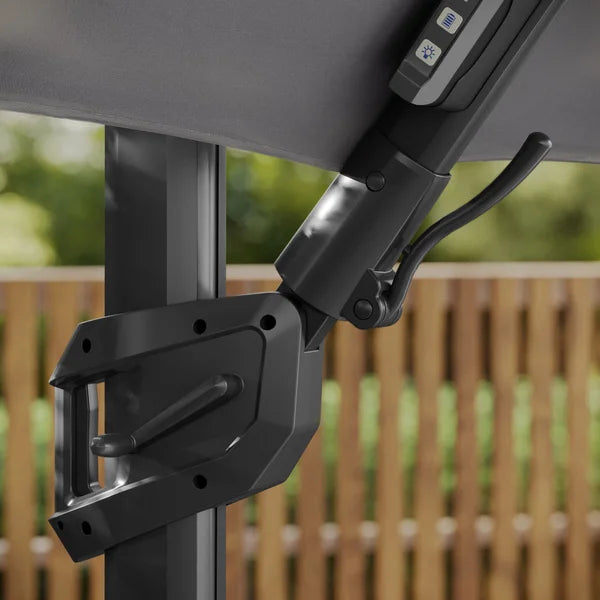Seasons Sentry 3.05 m (10 ft.) Square Solar LED Cantilever Umbrella - Image 6