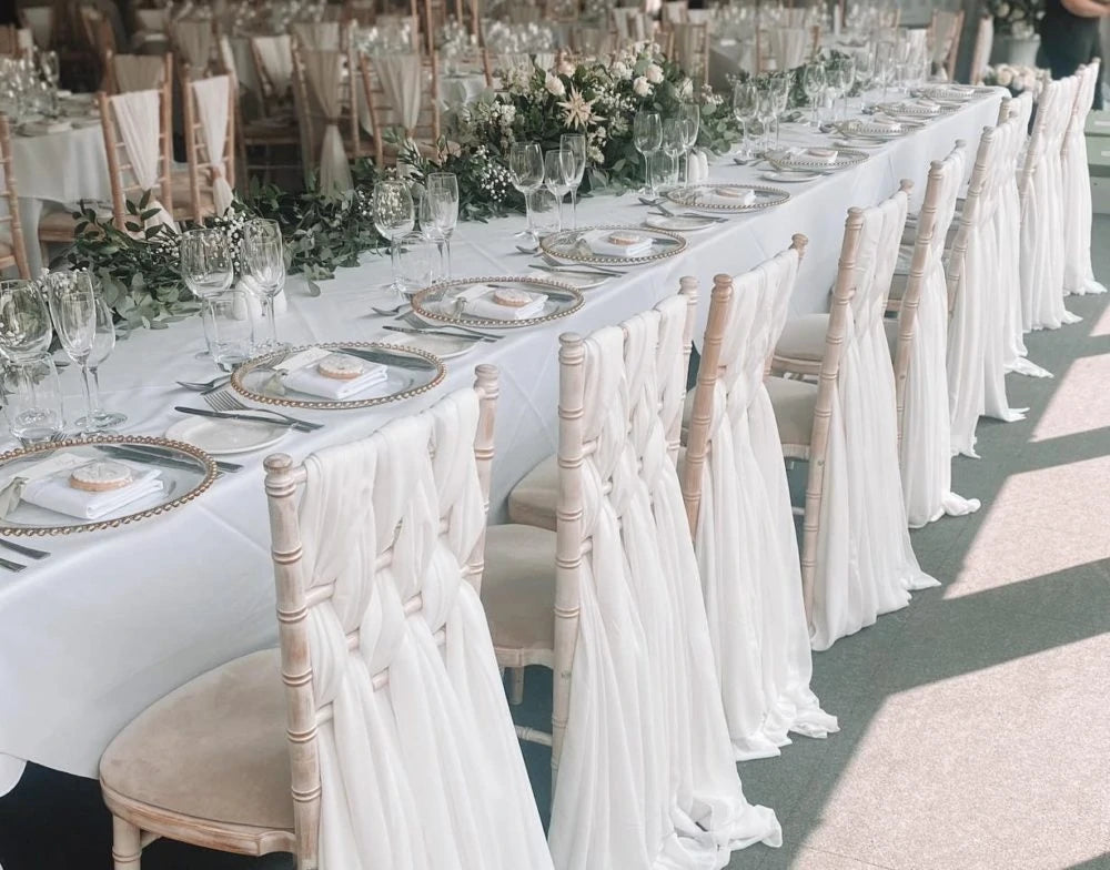 Table and Chair with Draping