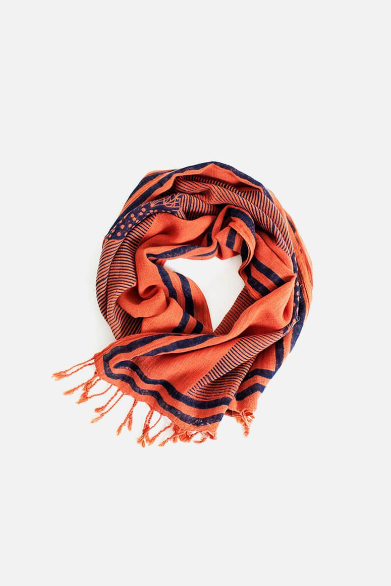 coral scarf