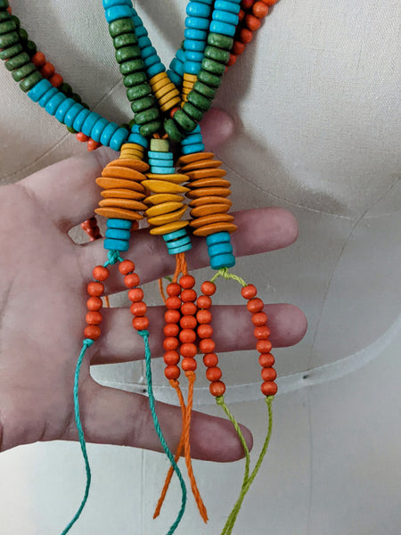 Secret Lentil handful of bright colorful necklaces