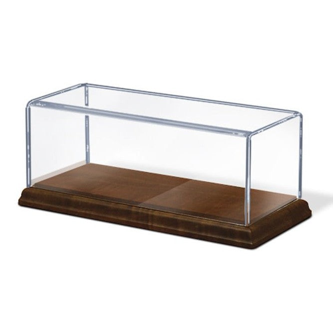 Acrylic Long Rectangular Case with Hardwood Base